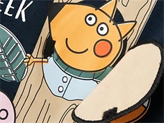 Name It dark sapphire Gurli Gris top